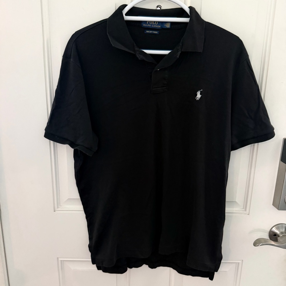 Polo Ralph Lauren Polo Shirt L | Black Pima Cotton Classic